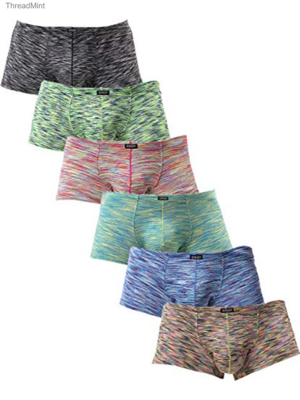 Men's Low Rise Boxer Briefs Stretch Microfiber Pouch Underwear
